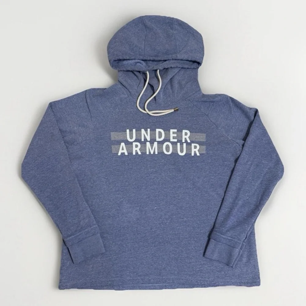 Girls UA Athletic Blue Active  Cotton Classic Hoodie Size Large
